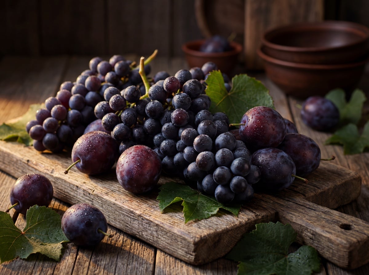 Schwarze Weintrauben & Schwarzpflaumen – Kara üzüm & Kara erik | Golden Harvest Germany